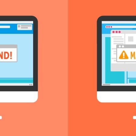 warning cyber attack, malware, virus, spam, computer with warning