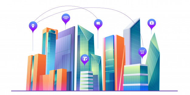 smart-city-with-wireless-communication-technology_107791-1867 Smart City with Wireless Communication Technology